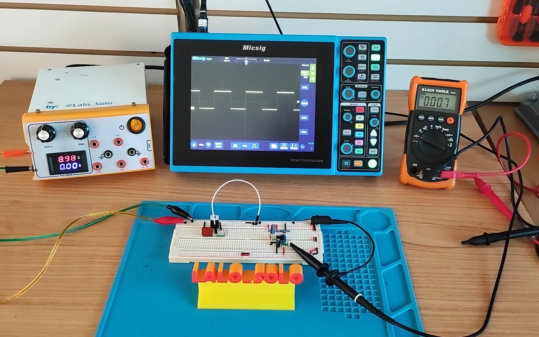Lalo Solo's electronics workbench